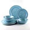 blue melamine dinner set